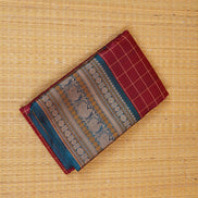 Kumkm Maroon Vintage Kanchipuram Silk Saree