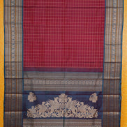 Kumkm Maroon Vintage Kanchipuram Silk Saree