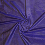 Royal Blue Kanchipuram Semi Soft Silk Saree with Ganga Jamuna Borders