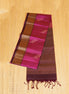 Magenta Pure Soft Silk Saree with Coffee Brown Borders