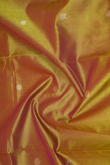 Mehindi Green Monotone Vintage Silk Cotton Saree