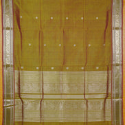 Mehindi Green Monotone Vintage Silk Cotton Saree