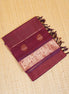Mercerized Maroon Monotone Vintage Silkcotton Saree