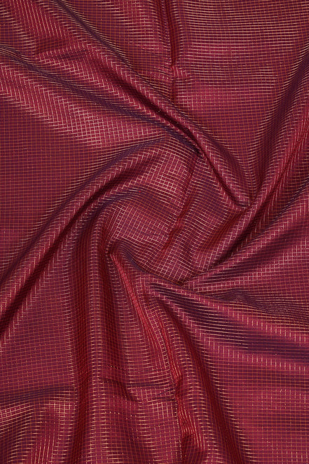 Mercerized Maroon Monotone Vintage Silkcotton Saree