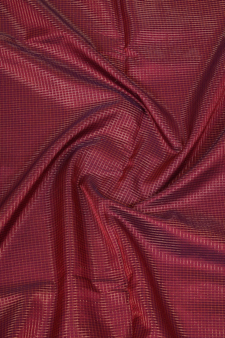 Mercerized Maroon Monotone Vintage Silkcotton Saree