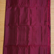 Midnight blue Pure Soft Silk saree with Wine Border