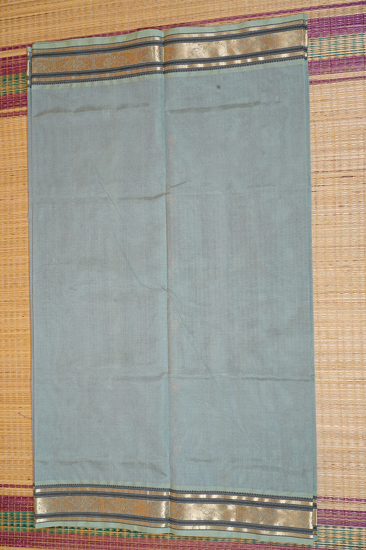Mint Green Montone Vintage Silk Cotton Saree