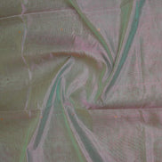 Mint Green with Pink Shot Vintage Silkcotton Saree with Purple Selvedge
