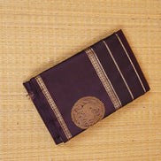 Monotone Jamun Colour Vintage Kanchipuram Silk Saree