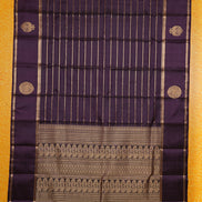 Monotone Jamun Colour Vintage Kanchipuram Silk Saree