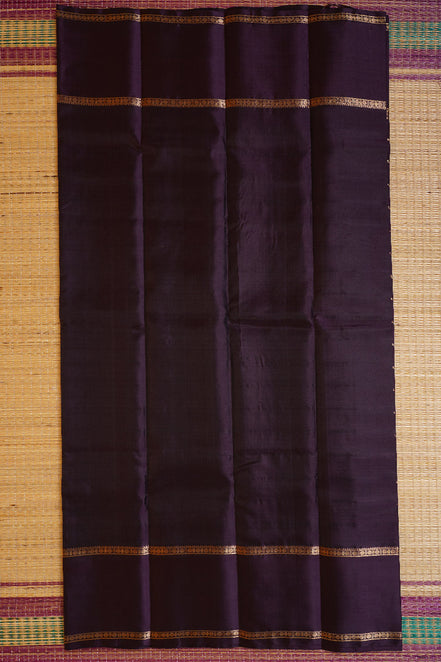 Monotone Jamun Colour Vintage Kanchipuram Silk Saree