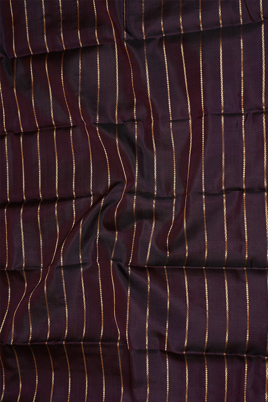 Monotone Jamun Colour Vintage Kanchipuram Silk Saree