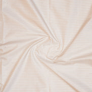 Off White Kanchipuram Semi Soft Silk Saree with Ganga Jamuna Border