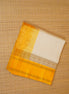 Off White Silkcotton Saree With Yellow Pure Silk Borders