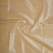 Off White Silkcotton Saree With Yellow Pure Silk Borders