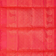 Orange–Pink Shot Monotone Pure Soft Silk Saree