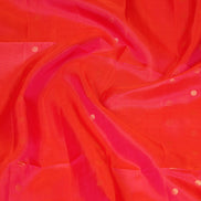 Orange–Pink Shot Monotone Pure Soft Silk Saree