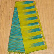 Parrot Green Pure Soft Silk Saree