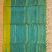 Parrot Green Pure Soft Silk Saree