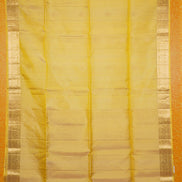Pastel Yellow Monotone Lightweight Kanchipuram Silk Saree