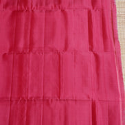 Pinkish Red Pure Soft Silk Saree with Almond Zari