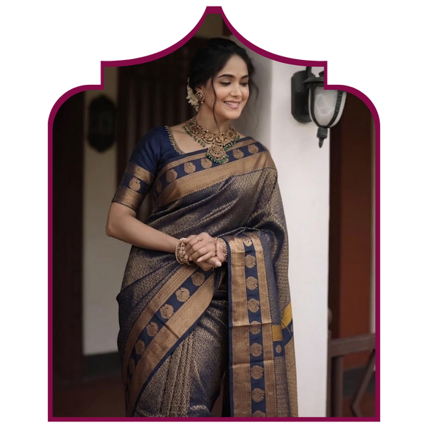 Premium Kanchi Semi Raw Silks