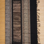 Pure Handloom Black 1000 Butta Rich Cotton Saree