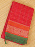 Pure Handloom Chilli Red Rich Cotton Saree