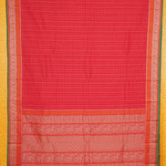 Pure Handloom Chilli Red Rich Cotton Saree