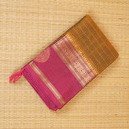 Pure Handloom Honey Coloured Rich Cotton Saree
