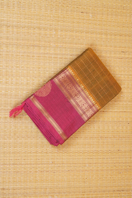 Pure Handloom Honey Coloured Rich Cotton Saree