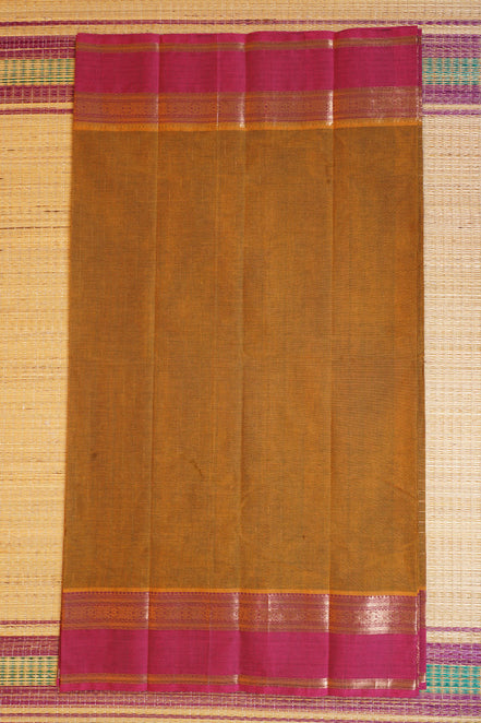 Pure Handloom Honey Coloured Rich Cotton Saree