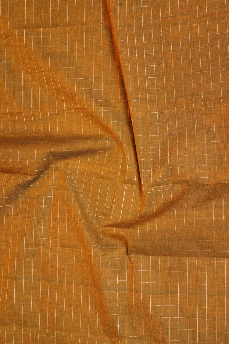 Pure Handloom Honey Coloured Rich Cotton Saree