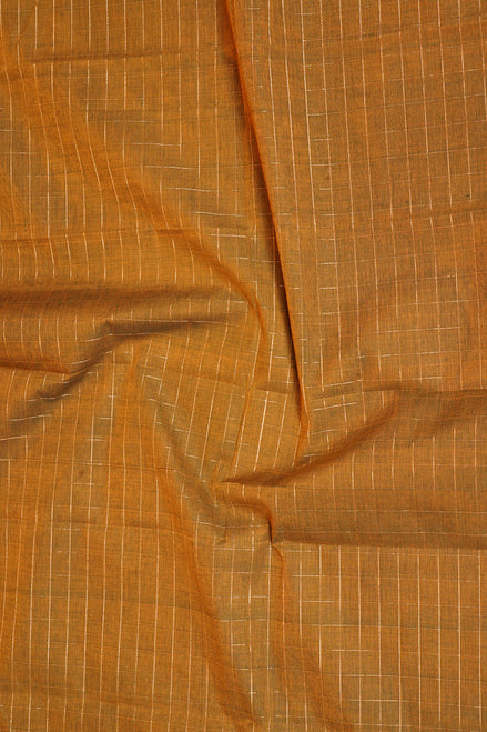 Pure Handloom Honey Coloured Rich Cotton Saree