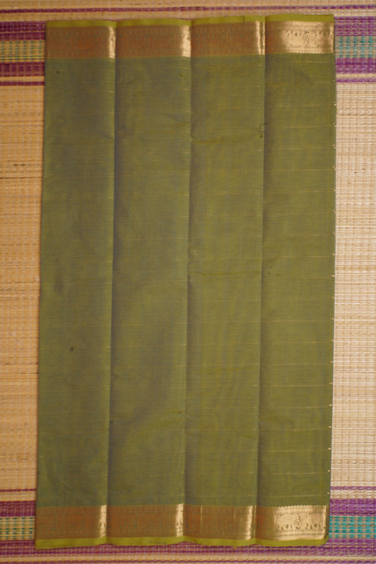 Pure Handloom Pastel Green Rich Cotton Saree