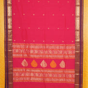 Pure Handloom Rani Pink Rich Cotton Saree