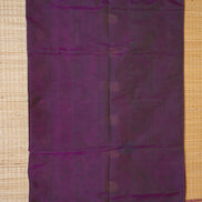 Purple Vintage Silkcotton Saree with Dark Green Borders