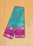 Rama Blue Lightweight Kanchipuram Silk Saree with Magenta Border