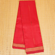 Red Kanchipuram Silk Saree with Mazhai Thuli Buttas
