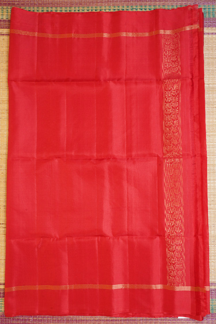 Red Monotone Pure Soft Silk Saree