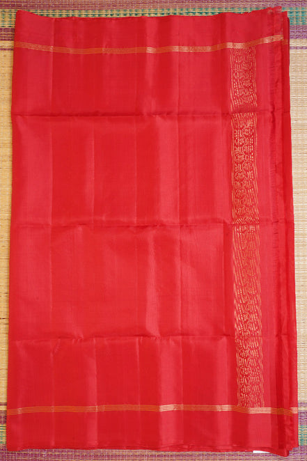 Red Monotone Pure Soft Silk Saree