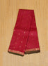Red Pure Soft Silk Saree with Green Borders