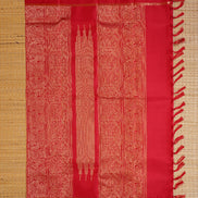 Red Zari Checks Vintage Kanchipuram Silk Saree