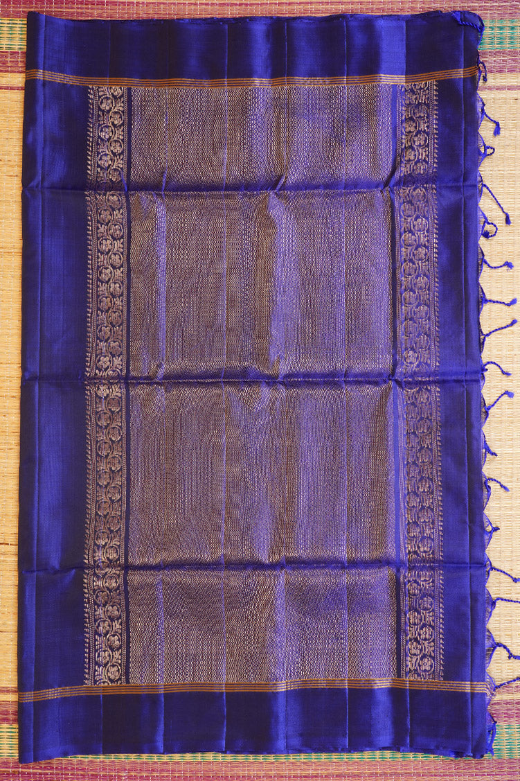 Royal Blue Monotone Pure Soft Silk Saree