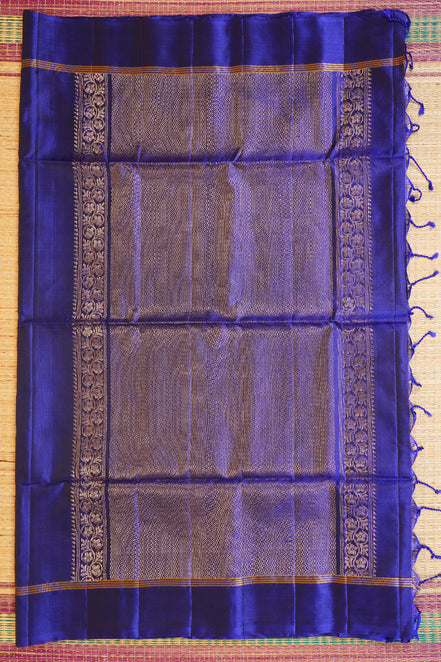 Royal Blue Monotone Pure Soft Silk Saree