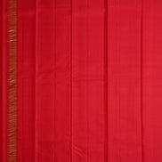 Red Kanchipuram Silk Saree with Mazhai Thuli Buttas
