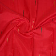 Red Kanchipuram Silk Saree with Mazhai Thuli Buttas