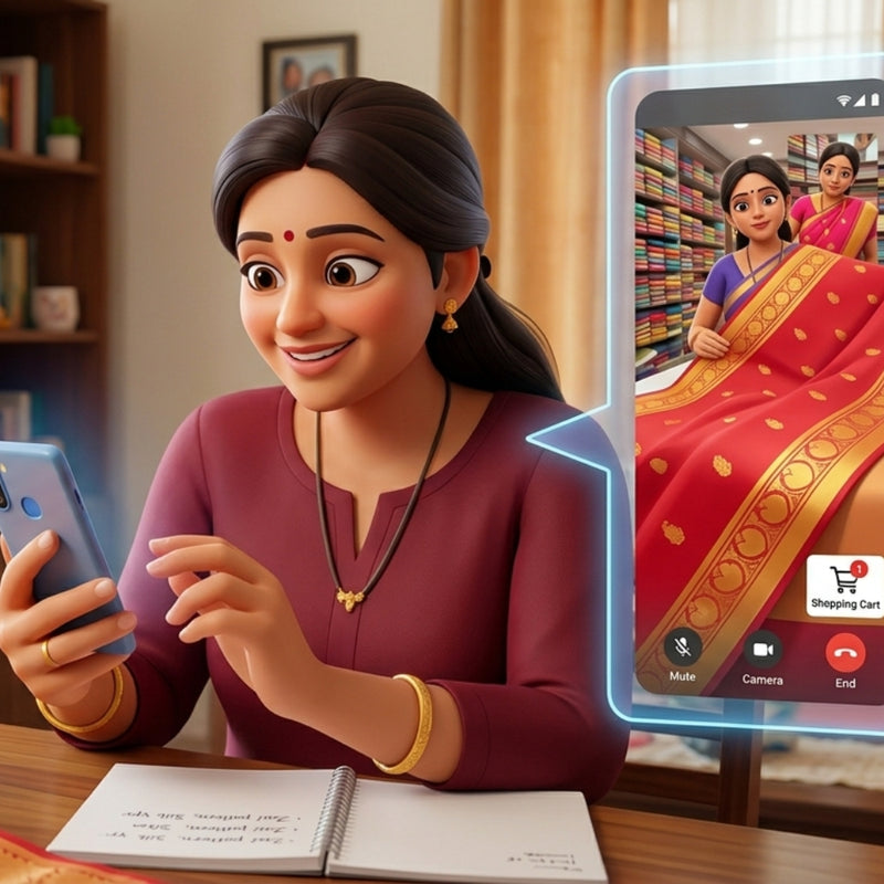 Personal Saree Styling, Just for You.