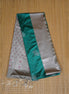 Teal Green Kanchipuram Semi Soft Silk Saree with Grey Borders