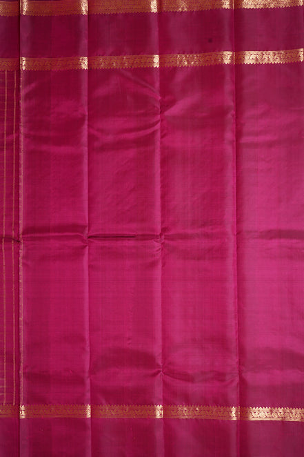 Deep Magenta Pink Vintage Kanchipuram Silk Saree